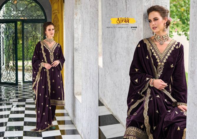 Siona By Ajraa Heavy Velvet Wedding Salwar Suits Catalog